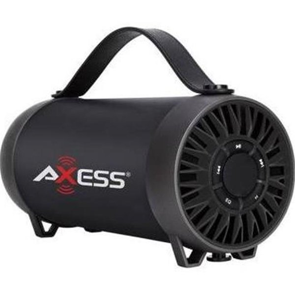 Axess Axess SPBT1056BK Portable Bluetooth Speaker with USB; Black SPBT1056BK